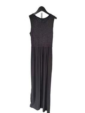 CDC Caren Desiree Company Metallic Bodice Wide Leg Jumpsuit Size 6